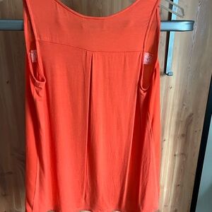 Women's Orange Sleeveless Top